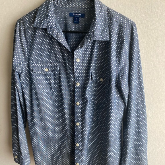 Old Navy Button Up-Polka Dot - Picture 3 of 4